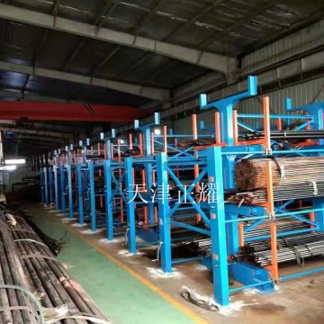 钢管库货架伸缩式存放6米、12米的钢管 省空间设计