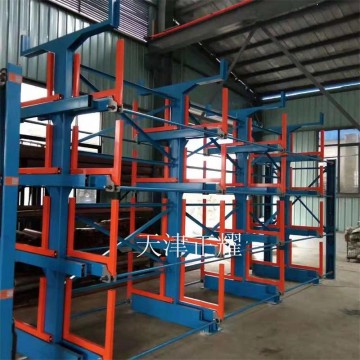 钢材货架存放各种类型的钢材 伸缩式省空间