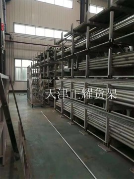 宁波钢材货架伸缩式存放管材 棒材 圆钢 槽钢 工字钢 轴 杆