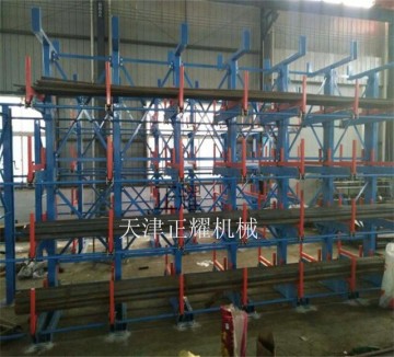 上海钢材存放改变传统的存储使用摇出式钢材货架配合行车使用