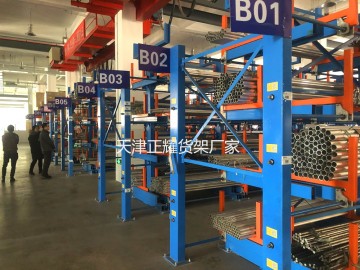 浙江案例管材货架 机械化管材存放新形势 钢材型材分类存放